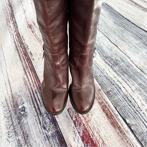 J. Crew Made in Italy Fine Leather Heeled Knee High Boots | 86193 - Picture 6 of 10